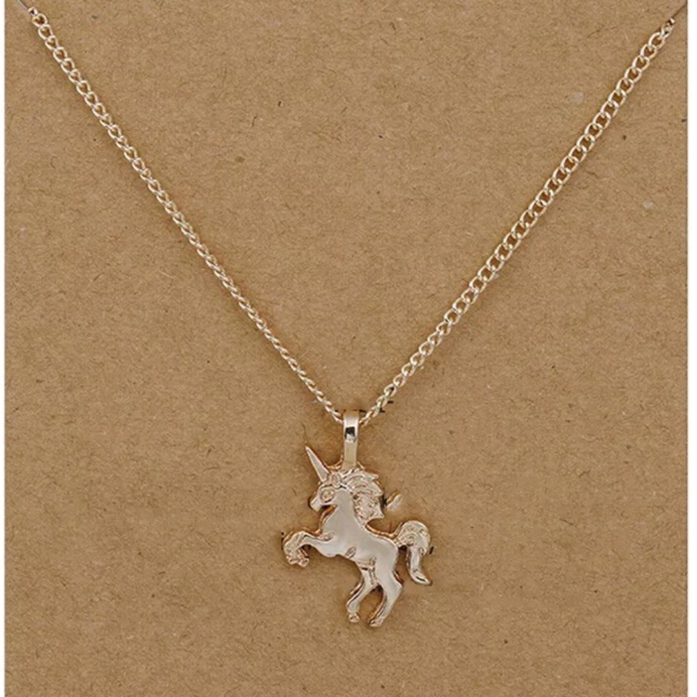 Gold and silver Dainty Unicorn necklaces!!
